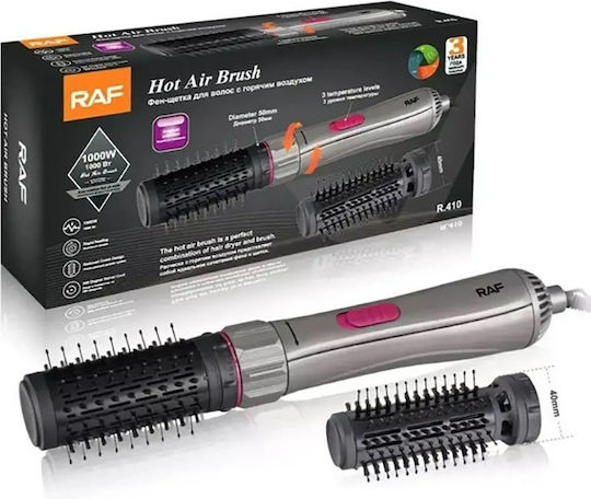 Ceramic Electric Brush with Rotating Head for Curls 1000W