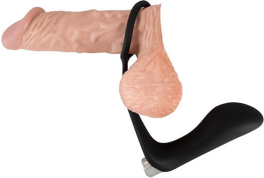 You2Toys Black Velvets Vibrating Ring & Plug Black