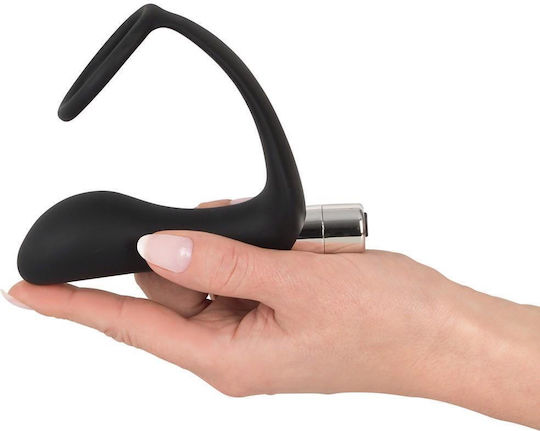 You2Toys Black Velvets Vibrating Ring & Plug Black