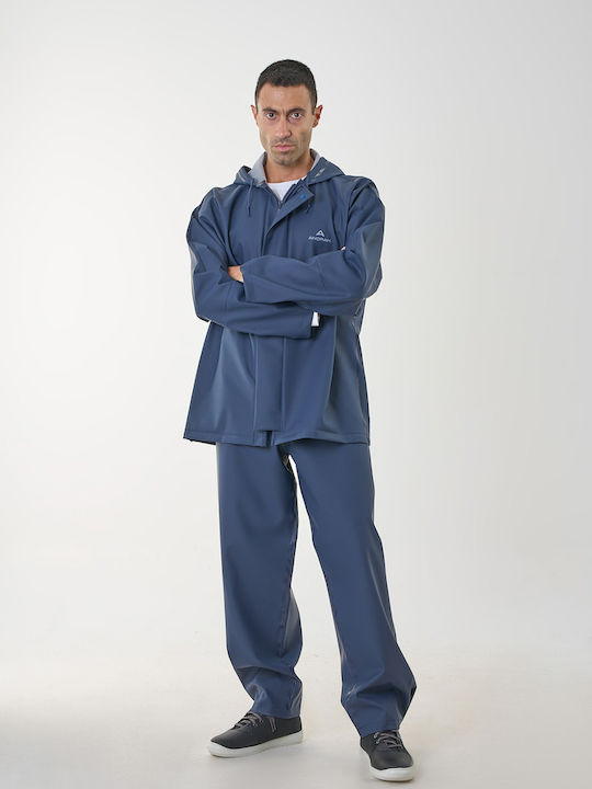 Anorak Αδιάβροχο Κοστούμι Levante Long Μπλέ
