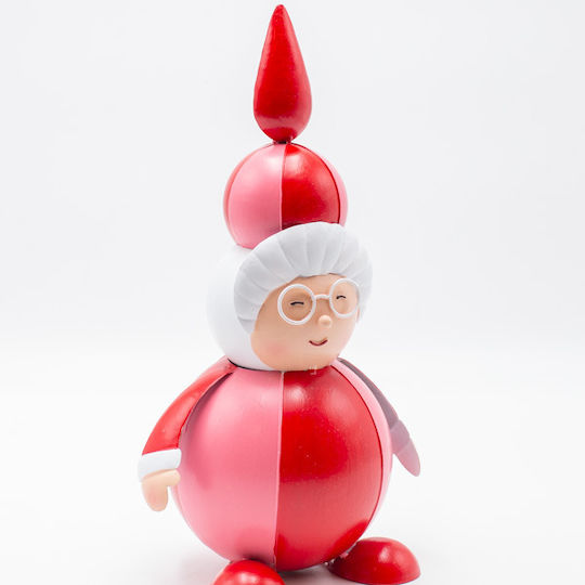 Eurolamp Santa Claus Woman Red Pink Metal 14x13x30cm Eurolamp