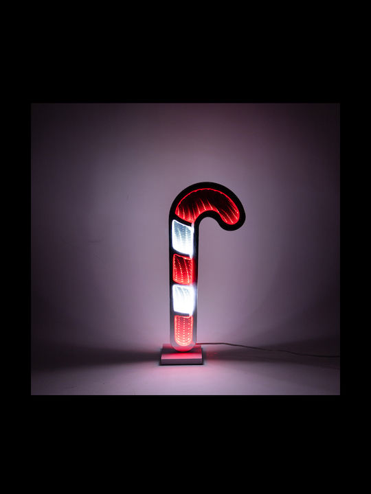 Eurolamp Candy Cane 30x12cm Decorative Design Mirror Led Tape Transformer 119 Led Red & White Led Power Extension 3m Ip20 Eurolamp