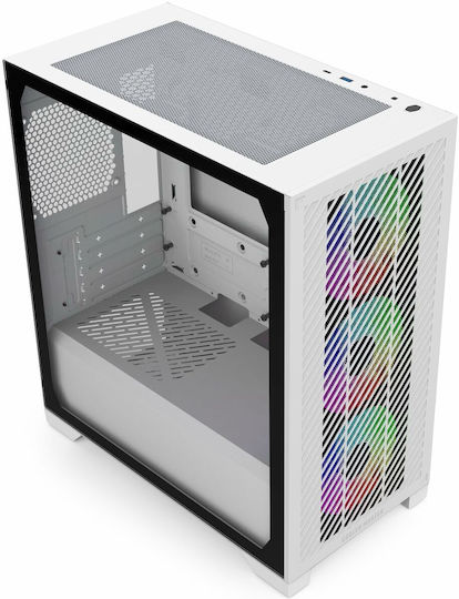 CoolerMaster Elite 301 Gaming Mini Tower Κουτί Υπολογιστή με Πλαϊνό Παράθυρο Λευκό