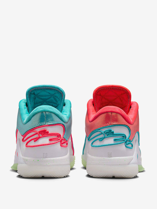 LeBron 22 "Limelight" Χαμηλά Μπασκετικά Παπούτσια Solar Red / White / Vapor Green / Dusty Cactus
