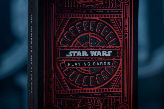 Theory11 Dark Side Σετ Συλλεκτική Τράπουλα Star Wars Πλαστική για Poker Κόκκινη