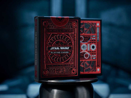 Theory11 Dark Side Σετ Συλλεκτική Τράπουλα Star Wars Πλαστική για Poker Κόκκινη