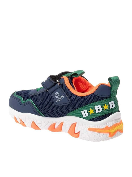 Kids Sneakers with Scratch & Lights Blue
