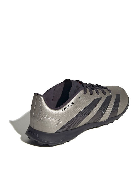 Predator League Kids Turf Soccer Shoes Silver