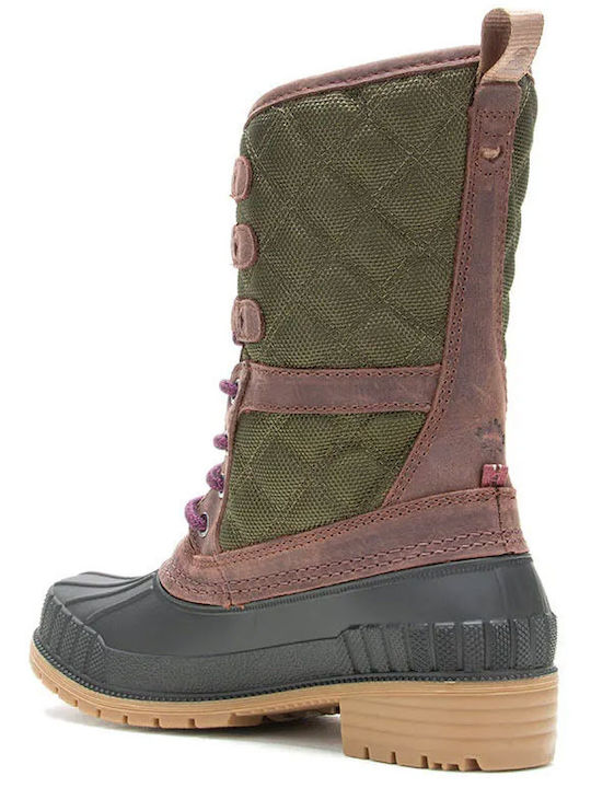 Damenstiefel Khaki