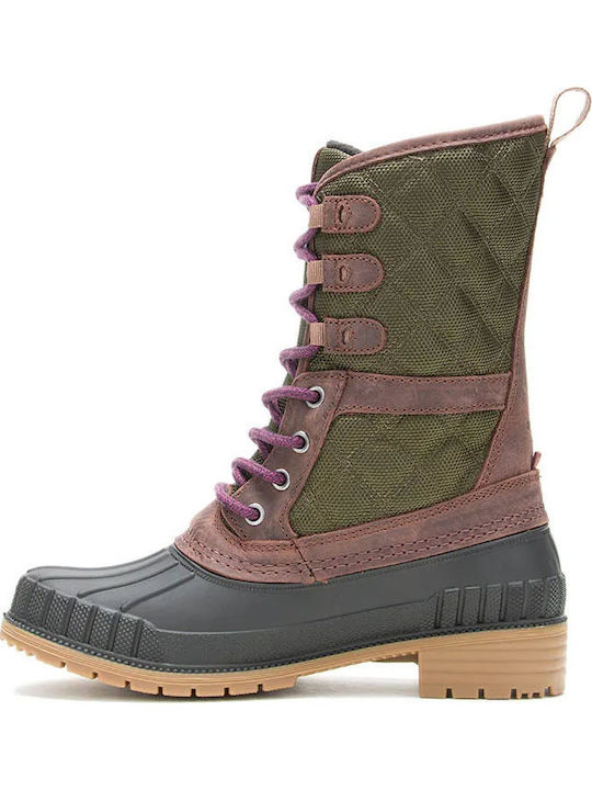 Damenstiefel Khaki