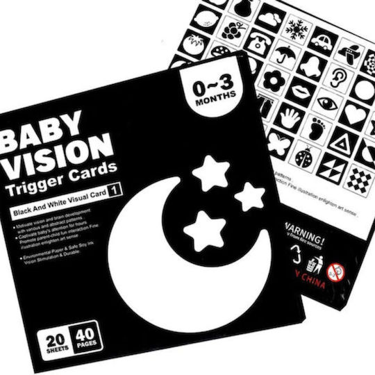 Visual Stimulation Cards Infants 0–3 Months – Black & White
