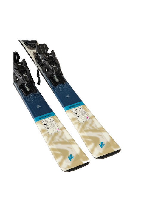 K2 Ski Schuhe in Hellblau Farbe mit Bindungen