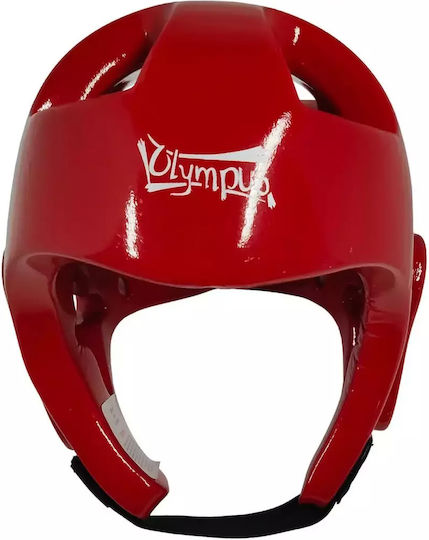 Olympus Sport Competition Pro Adult Open Face Boxing Headgear Red