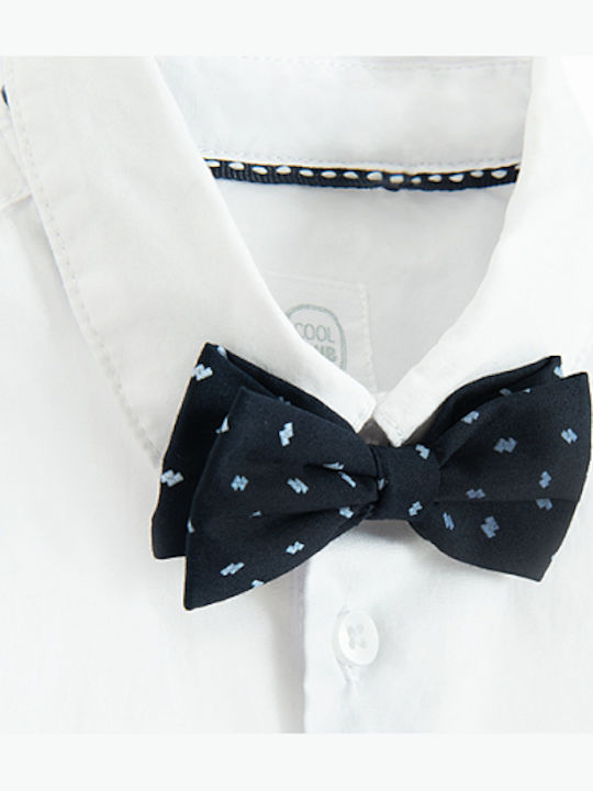 3-Piece Clothing Set White Long-Sleeved Shirt Dark Blue Bow Tie Vest Mix Ccb3110253-00