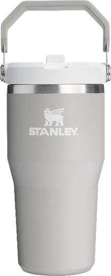Stanley Iceflow Flip Straw Tumbler Glass Thermos Stainless Steel 600ml Flip Straw with Straw