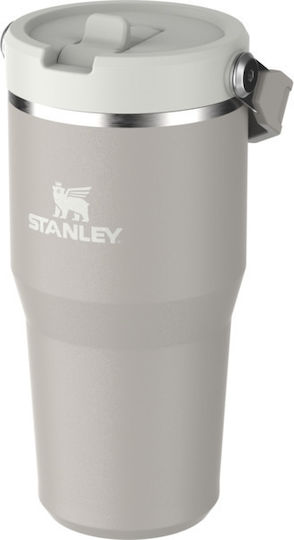 Stanley Iceflow Flip Straw Tumbler Glass Thermos Stainless Steel 600ml Flip Straw with Straw