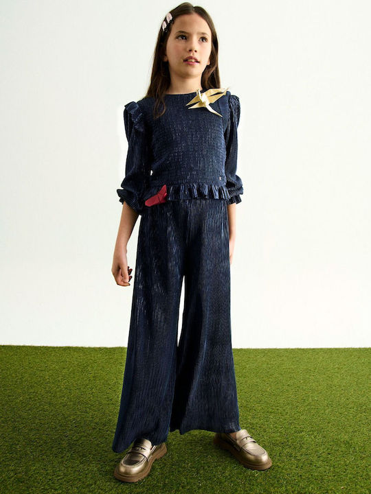 Kids' Set with Pants Winter 2pcs Navy Blue