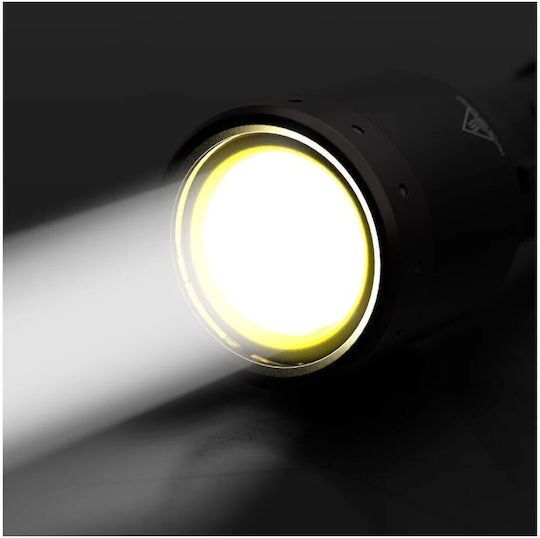 LedLenser Rechargeable Flashlight LED IP68 with Maximum Brightness 1000lm Black