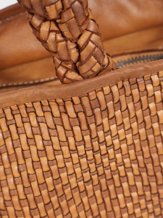 Damentasche aus Leder Passaggio Shopper Tabak Braun