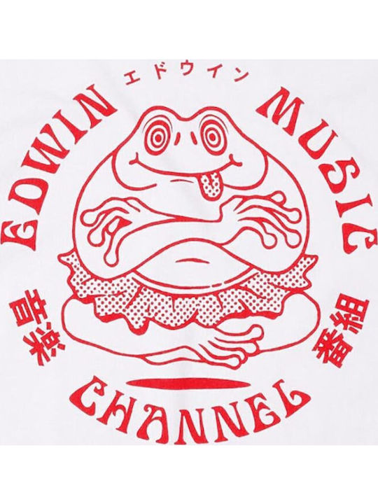 Music Channel T-shirt White, Red