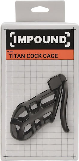 Loving Joy Titan Impound Κλουβί Πέους σε Μαύρο Χρώμα