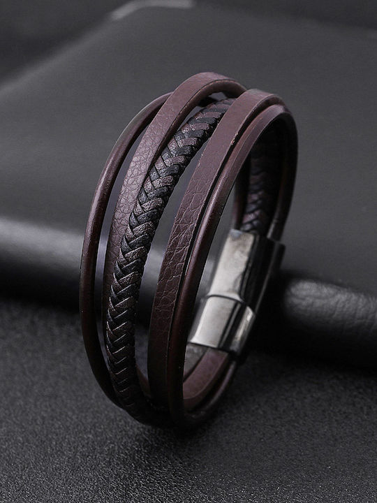 Legend Accessories Women's Leather Bracelet 21cm