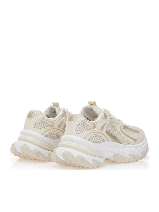 Γυναικεία Chunky Sneakers Μπεζ