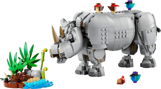 LEGO Creator 3 in1 Wild Animals Majestic Rhino With Birds for 9+ Years 780 Pieces