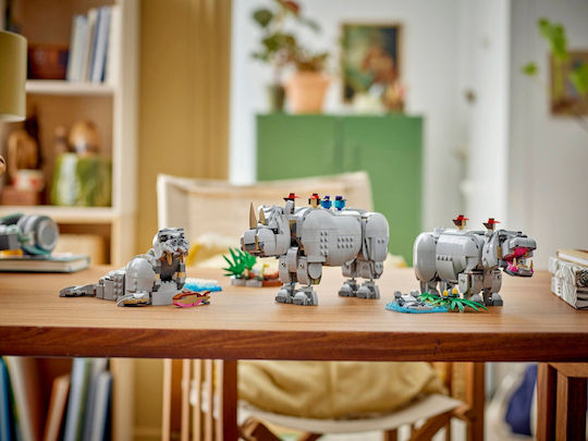 LEGO Creator 3 in1 Wild Animals Majestic Rhino With Birds for 9+ Years 780 Pieces