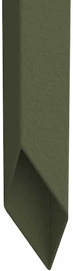 Vidaxl Decorative Garden Plate Olive 50 x 140 Cm Cold Rolled Steel
