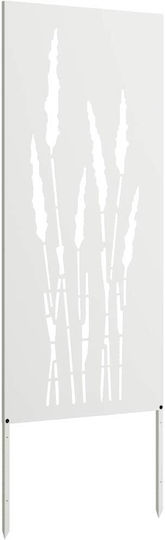 Vidaxl Garden Privacy Screen Floral White 50 x 140 cm
