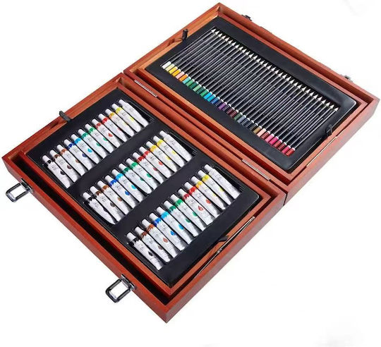 Alpha-Market Painting Set in Case Wooden 45x33cm 172pcs