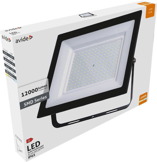 Avide ABSSFLNW-150W Waterproof LED Floodlight 150W Natural White 4000K IP65