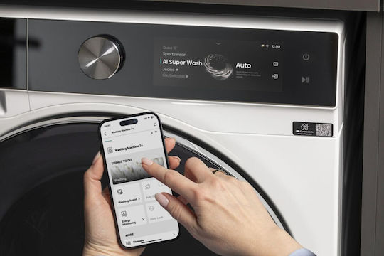 Hisense Пералня 12кг 1400 Оборота ConnectLife WF7S1247BW