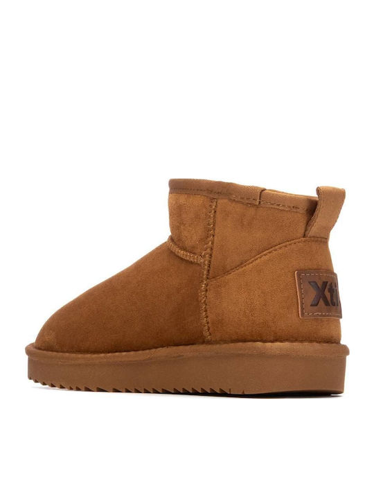 Stiefeletten Damen mit Pelz Braun