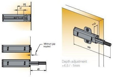 Titus Metallic Cabinet Brake 80mm
