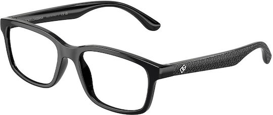 Dolce & Gabbana Kindlich Kunststoff Brillenrahmen Schwarz DX5097 501