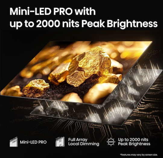 Hisense Smart Τηλεόραση 85" 4K UHD Mini LED U7Q PRO HDR (2025) 85U7Q PRO