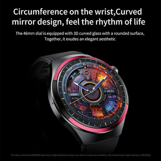 WK WH-05 Smartwatch με Παλμογράφο (Μαύρο)