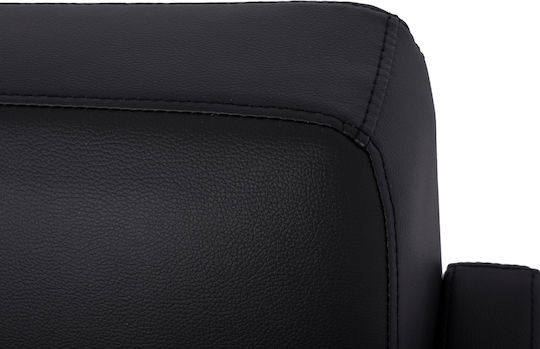Nellie Doppelsitzer Sofa Künstliches Leder Schwarz 163x71x71cm