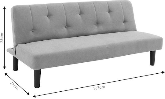 Breathe Dreisitzer Sofa Bett Grau 167x77x73cm