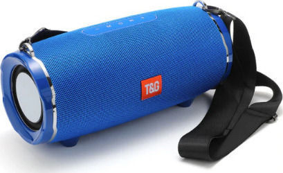 T&G TG187 Waterproof Bluetooth Speaker 30W with Radio and Battery Life up to 9 hours Blue