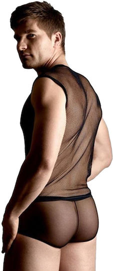 Softline Net Set Shirt & Thong Black