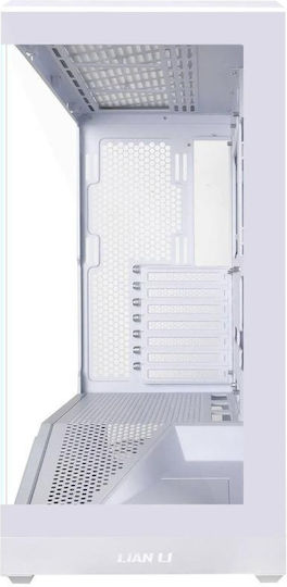 Lian Li Vector V100rx Gaming Midi Tower Кутия За Компютър Със Страничен Прозорец Бяла