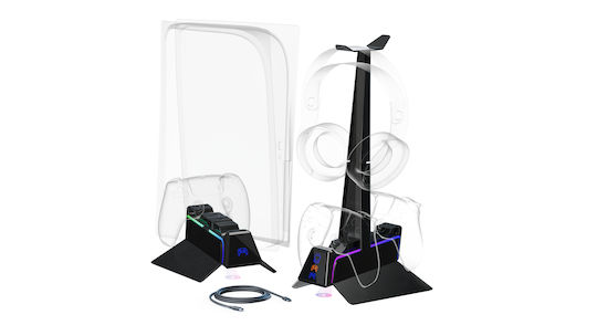 Oniverse Ps5 Fast Charging Station Black Playstation 5