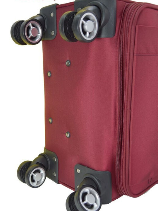 Forecast 3678 Forecast Suitcases Red with 4 Wheels Set of 3 Pieces