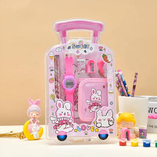 Roza Kinder Schreibwaren-Sets 7-in-1 Geschenkset Sweet