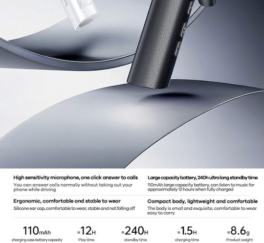 Remax RB-T01 In-ear Bluetooth Handsfree Earphone Black
