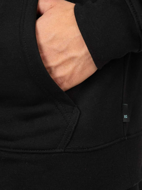 Sweatshirt with Hood Pure Black