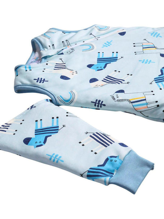 Tender Winter Schlafsack mit Füßen 2.5 Tog Sky Blue mit abnehmbaren Ärmeln